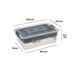 Boîte en plastique compartimentée 5L