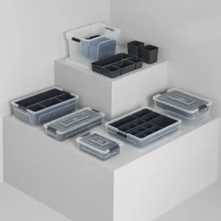 Boîte en plastique compartimentée 2,5L