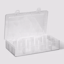 Boîte en plastique compartimentée, Grand format