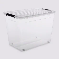 Boîte en plastique transparente 80L