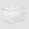 Boîte en plastique transparente 80L