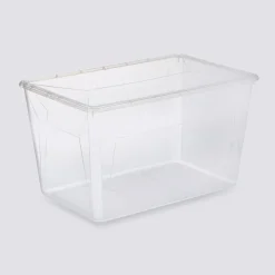 Boîte en plastique transparente 80L