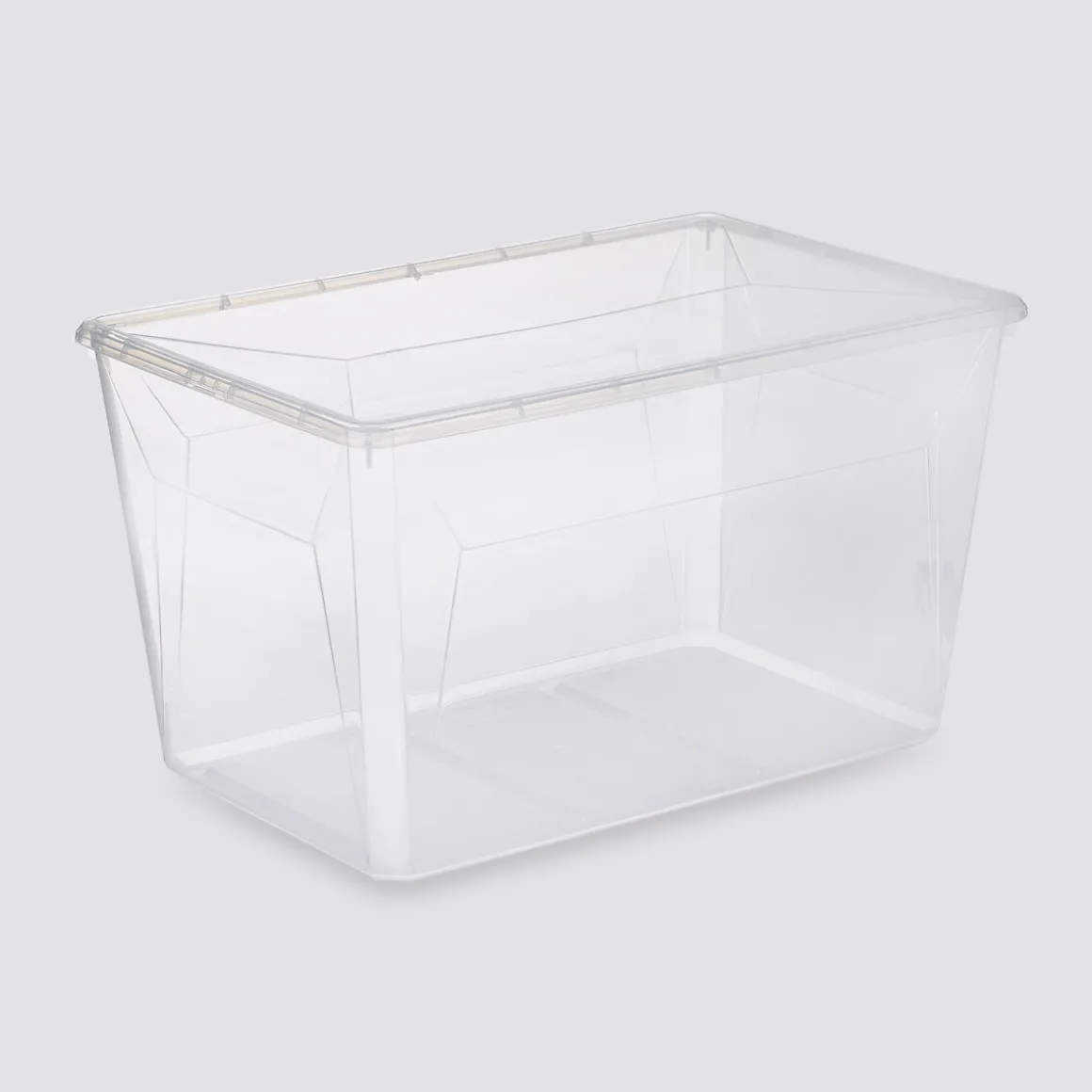 Boîte en plastique transparente 80L