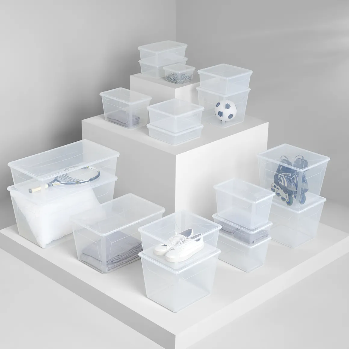 Boîte en plastique transparente 2,6L