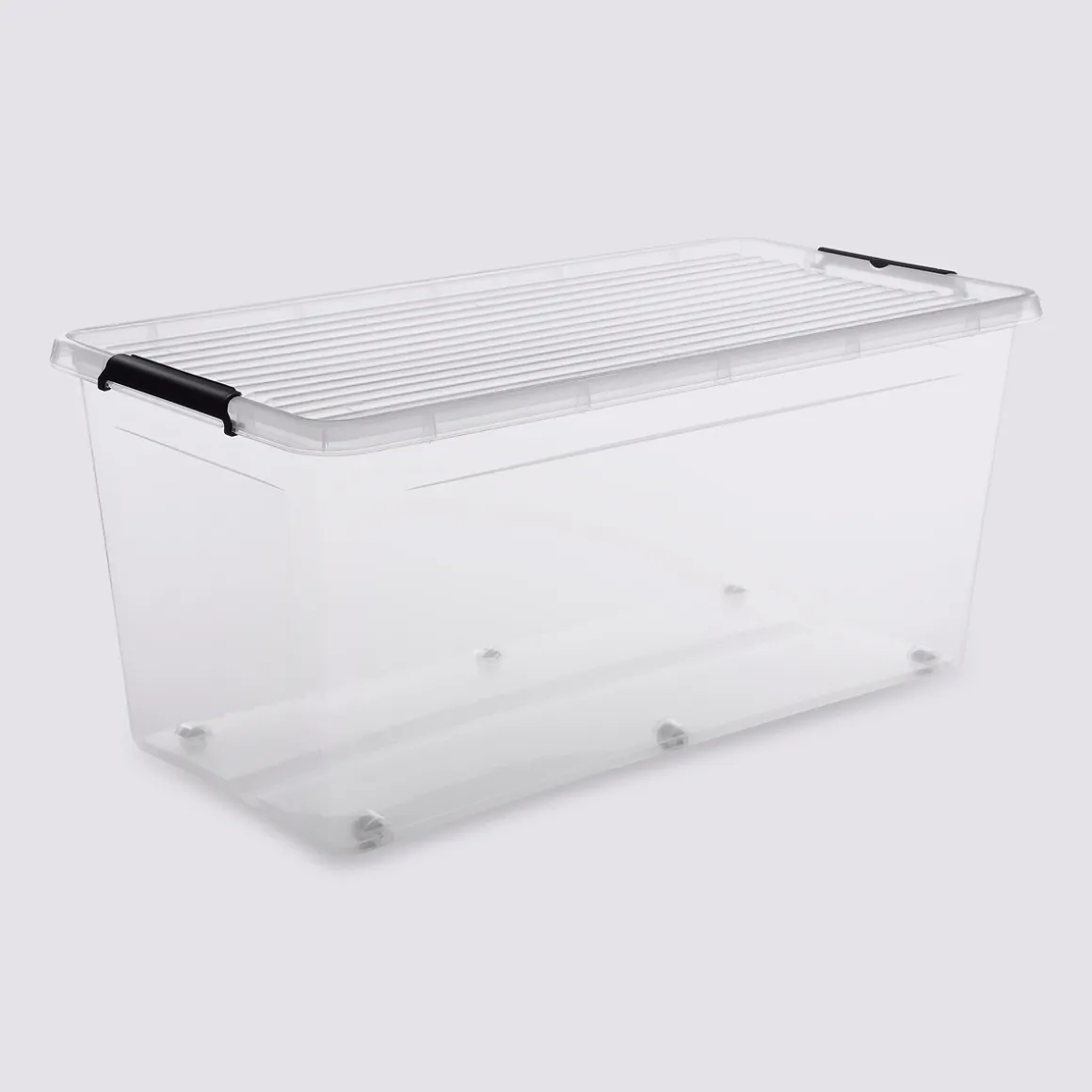 Boîte en plastique transparente 75L