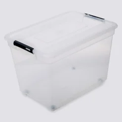 Boîte en plastique transparente 100L