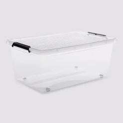 Boîte en plastique transparente 40L