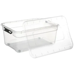 Boîte en plastique transparente 40L