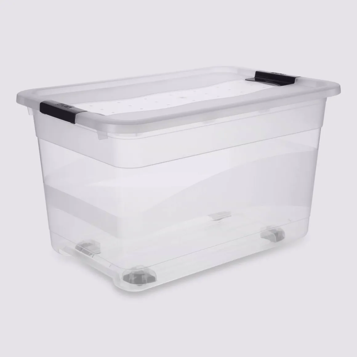 Boîte en plastique transparente 52L