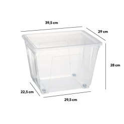 Boîte en plastique transparente 20L