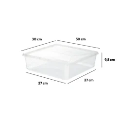 Boîte en plastique transparente 6,2L