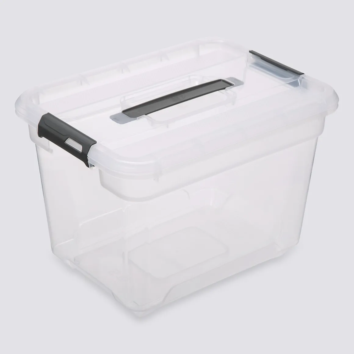 Boîte en plastique transparente 18L
