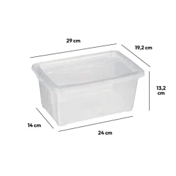 Boîte en plastique transparente 5L