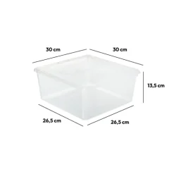 Boîte en plastique transparente 9,2L