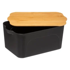 Boîte plastique couvercle bambou 6,5L