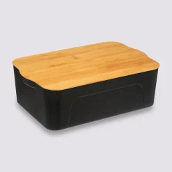 Boîte plastique couvercle bambou 13,5L