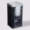 Boîte sel 1kg métal, Noir