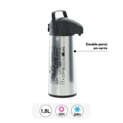 Bouteille isotherme inox 1,8L