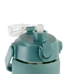 Bouteille verre et silicone + paille et housse - 1L