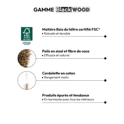 Brosse à récupérer en bois