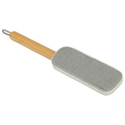 Brosse à textile, manche en bambou - Gris