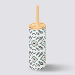 Brosse WC, Blanc et vert