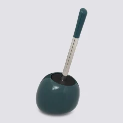 Brosse WC céramique, Bleu pétrole