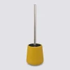 Brosse WC céramique, Jaune moutarde