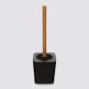 Brosse WC en bambou, Noir