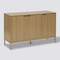 Buffet 3 portes, Effet bois naturel