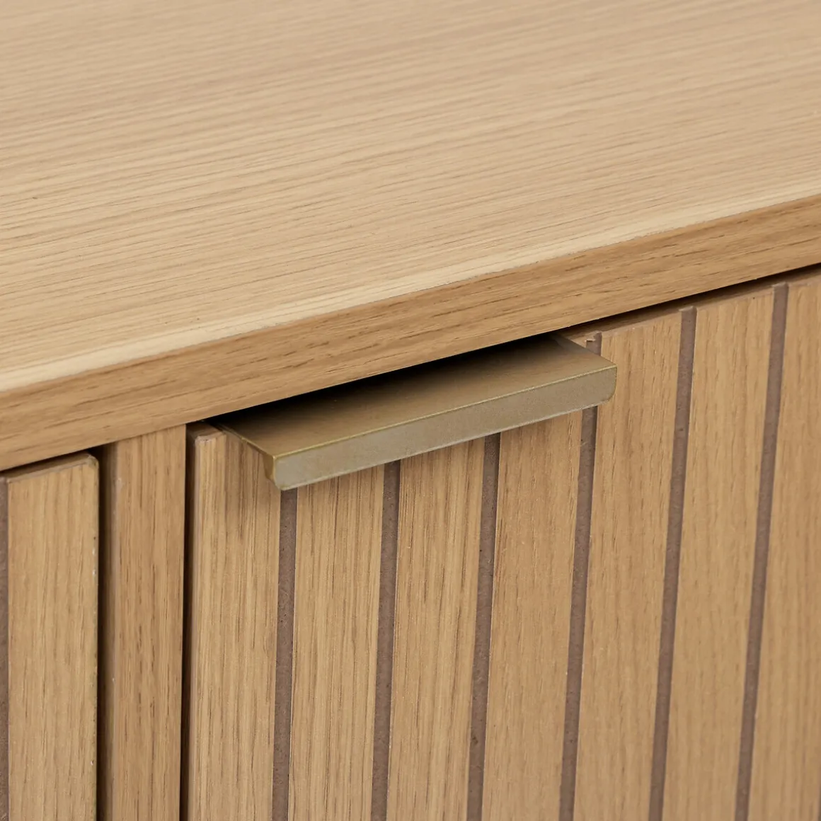 Buffet 3 portes, Effet bois naturel