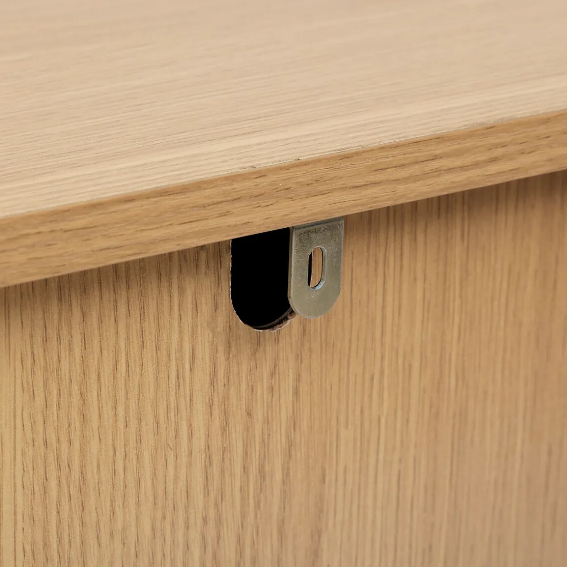 Buffet 3 portes, Effet bois naturel