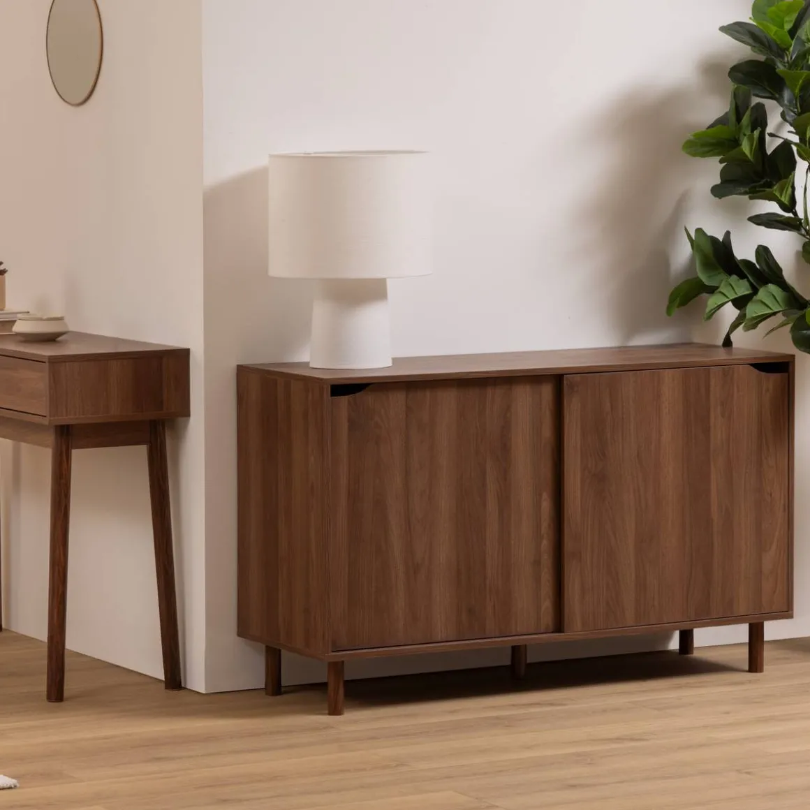 Buffet 2 portes, marron