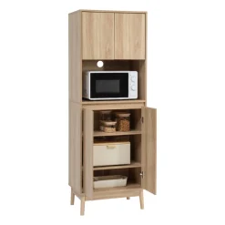 Buffet de cuisine 2 portes, Marron