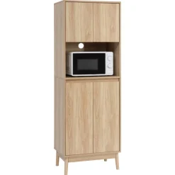 Buffet de cuisine 2 portes, Marron