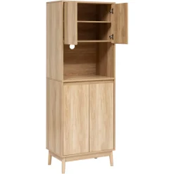 Buffet de cuisine 2 portes, Marron