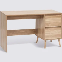 Bureau 2 tiroirs, Beige