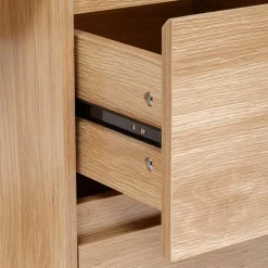 Bureau 2 tiroirs, Beige