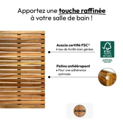 Caillebotis 53x36cm, Acacia