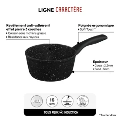 Casserole Aluminium forgé, 16 cm
