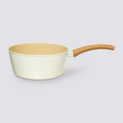 Casserole aluminium forgé beige, 20cm