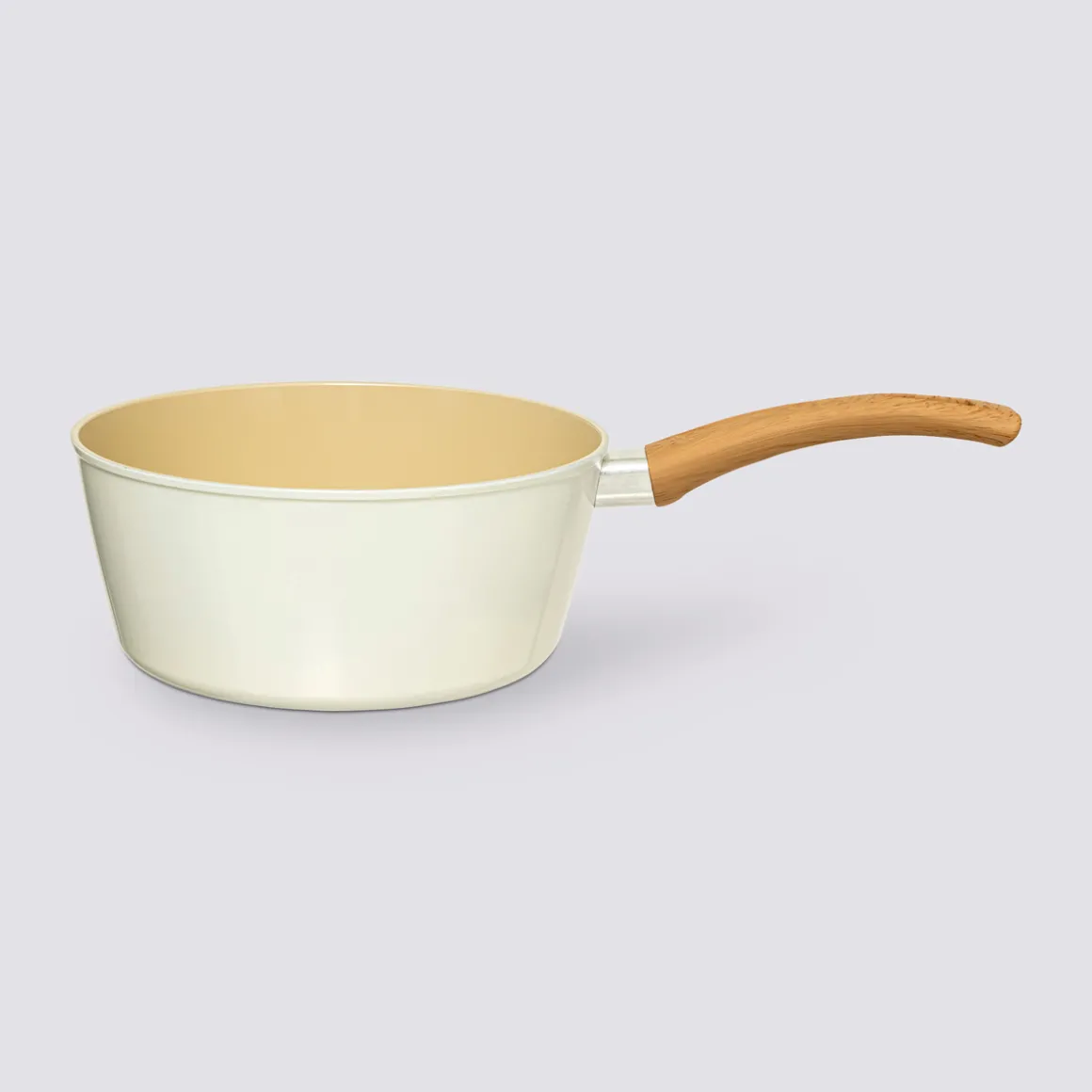 Casserole aluminium forgé beige, 20cm