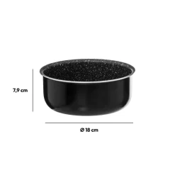 Casserole Aluminium pressé, 18 cm