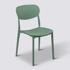 Chaise empilable plastique, Vert