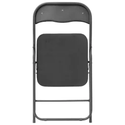 Chaise pliante en velours, Gris anthracite