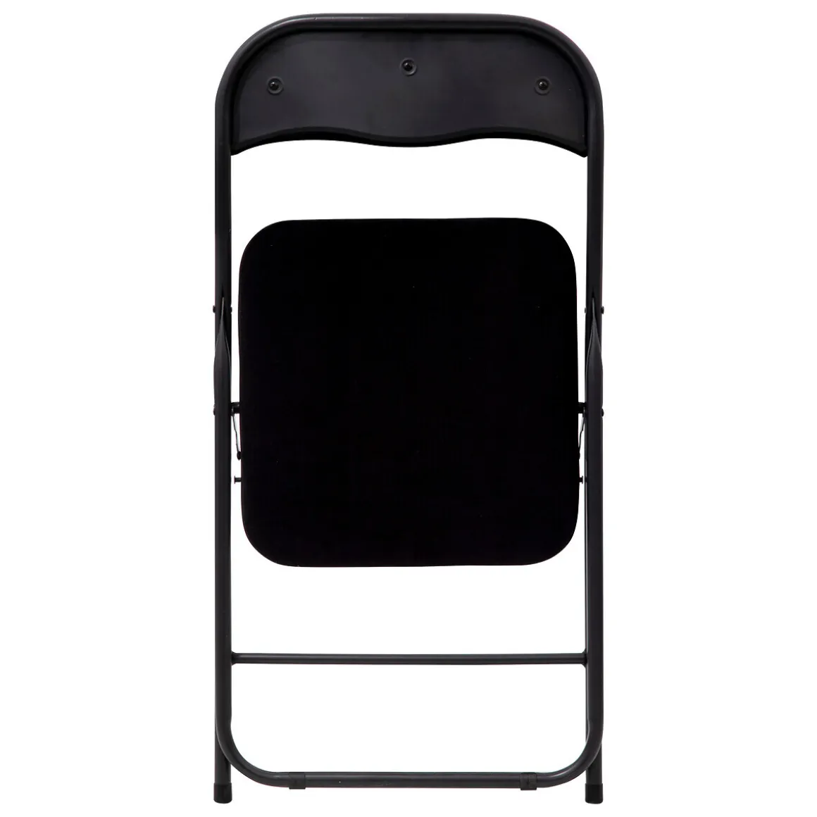 Chaise pliante en velours, Noir