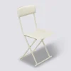Chaise pliante simili cuir, Beige