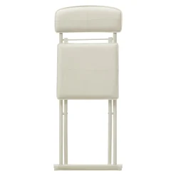 Chaise pliante simili cuir, Beige