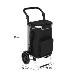 Chariot de course, 2 roues, Noir