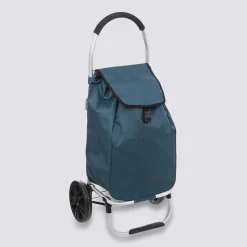 Chariot de course pliable 2 roues, Bleu pérole
